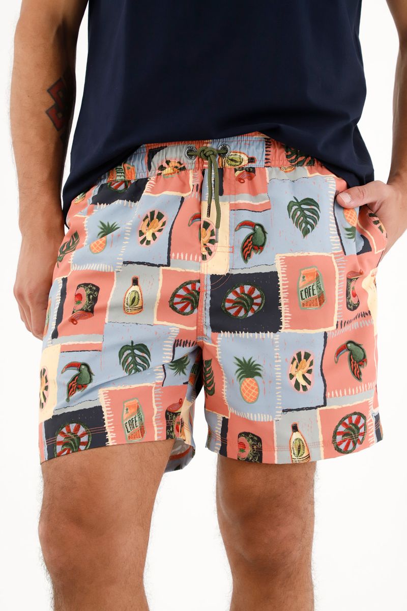 ropa-de-baño-para-hombre-tennis-naranja