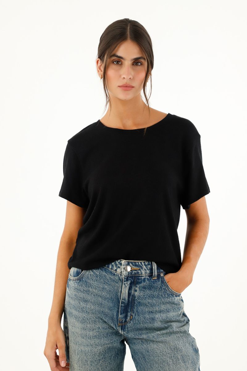 tshirt-para-mujer-topmark-negro