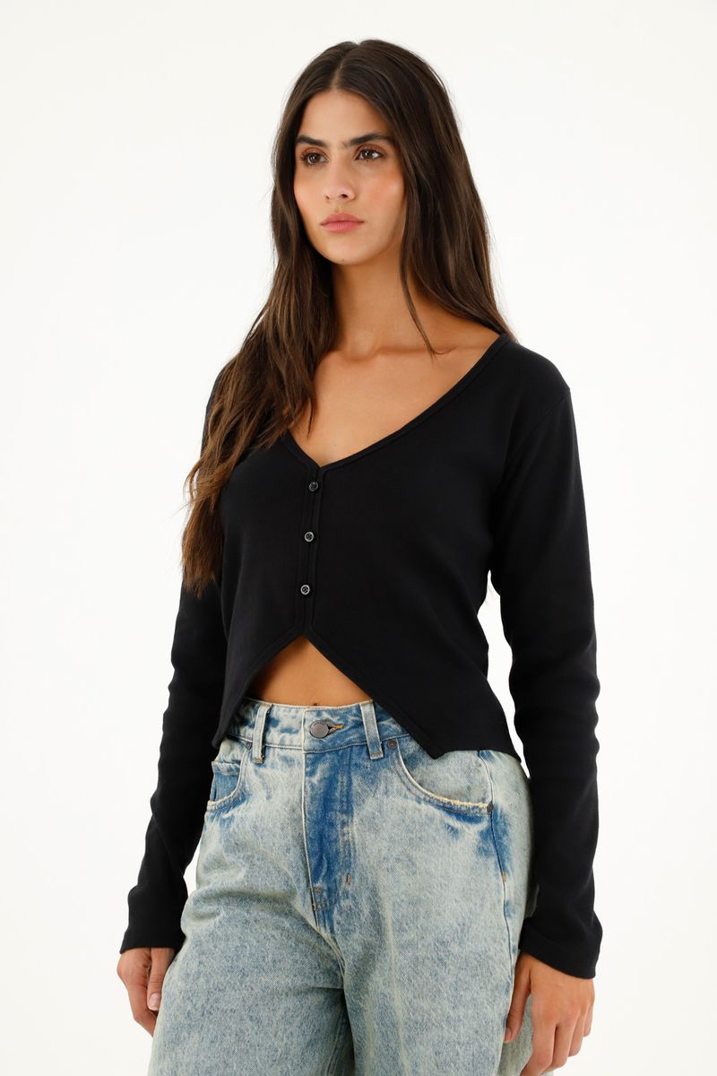 tshirt-para-mujer-topmark-negro