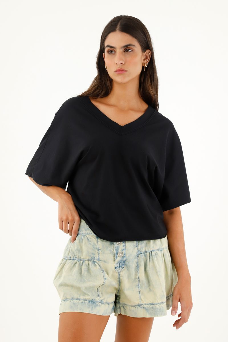 tshirt-para-mujer-topmark-negro