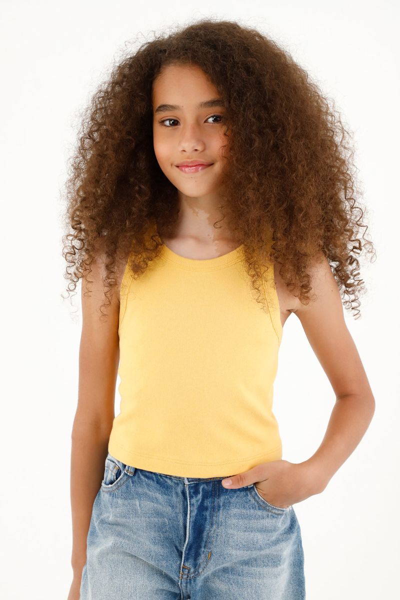tshirt-para-nina-tennis-amarillo