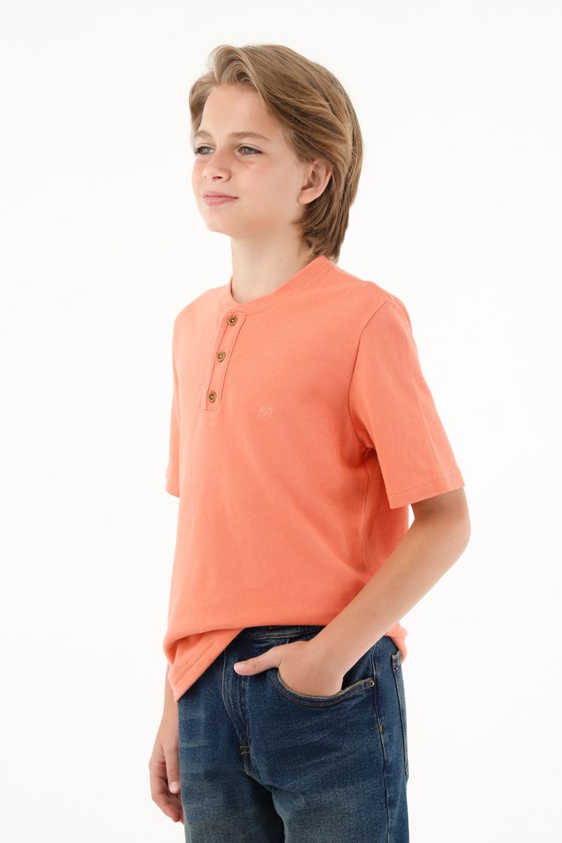 tshirt-para-nino-tennis-naranja