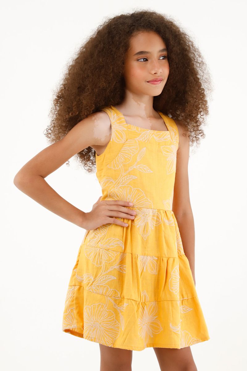 vestidos-para-nina-tennis-amarillo