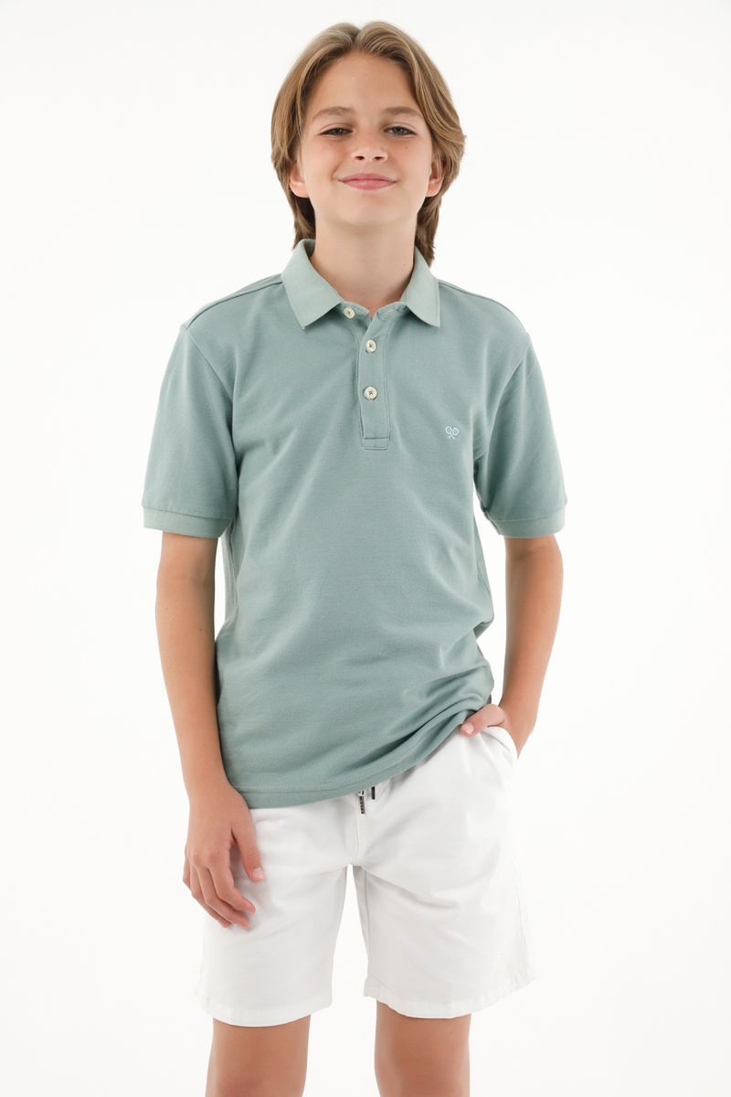 polos-para-nino-tennis-verde
