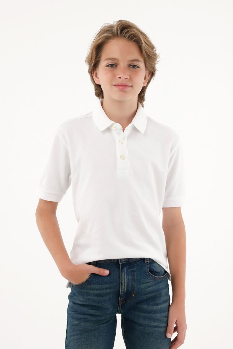 polos-para-nino-tennis-blanco