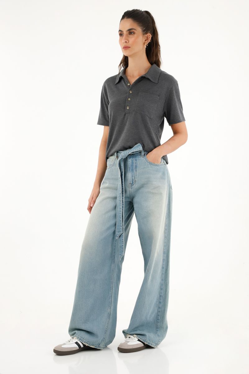 tshirt-para-mujer-topmark-gris