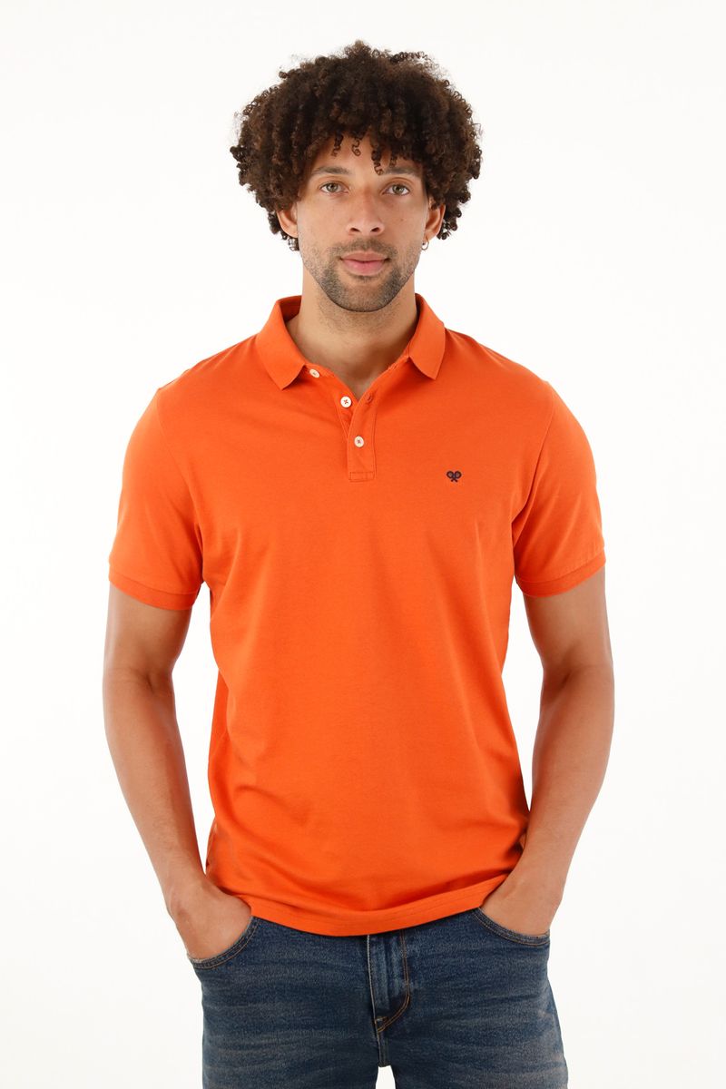 polos-para-hombre-tennis-naranja