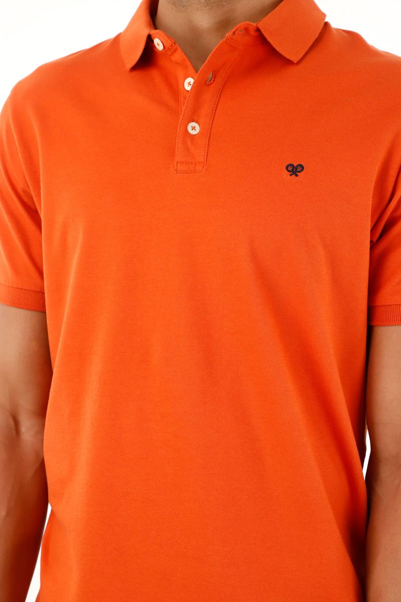 polos-para-hombre-tennis-naranja