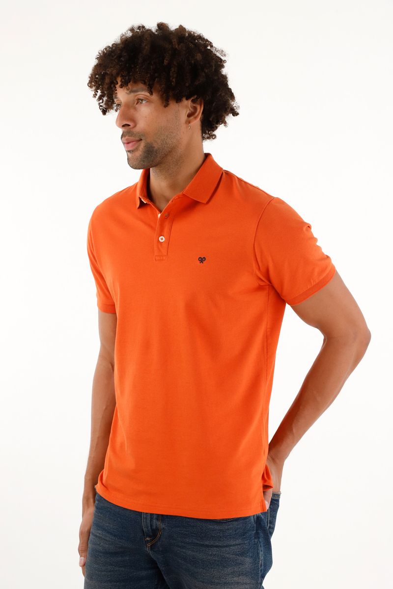 polos-para-hombre-tennis-naranja