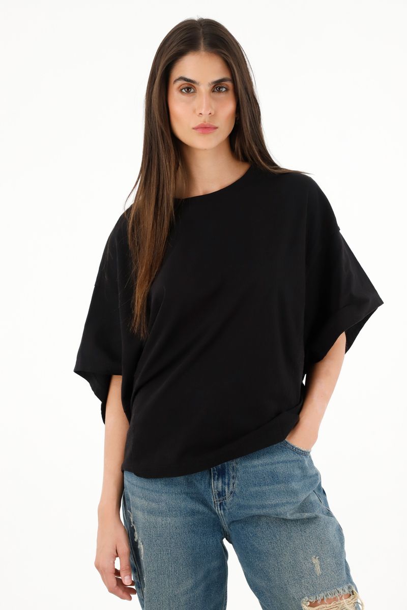 tshirt-para-mujer-topmark-negro