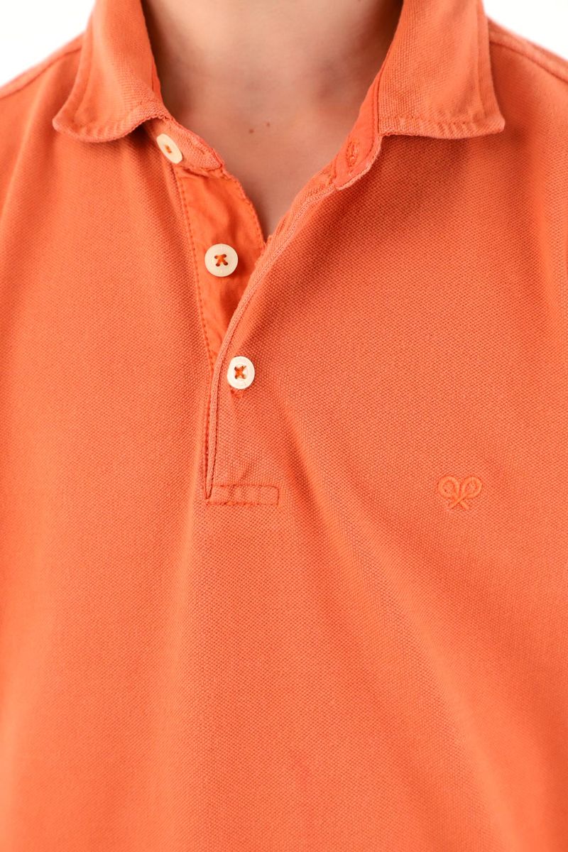 polos-para-nino-tennis-naranja
