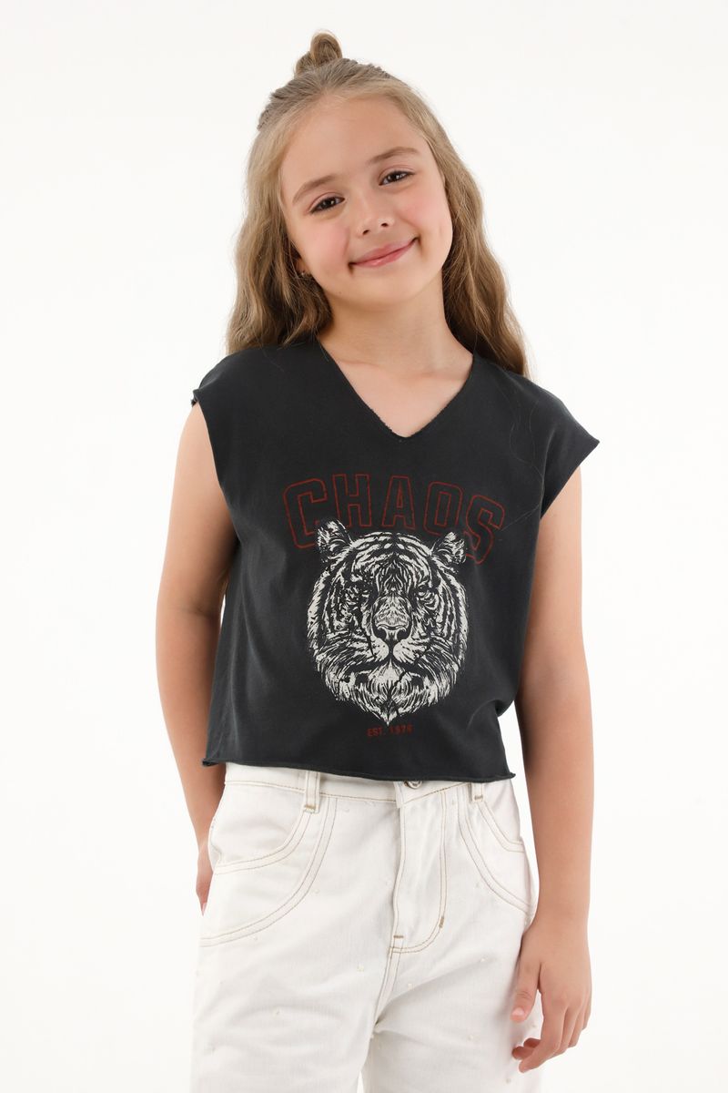 tshirt-para-nina-tennis-negro