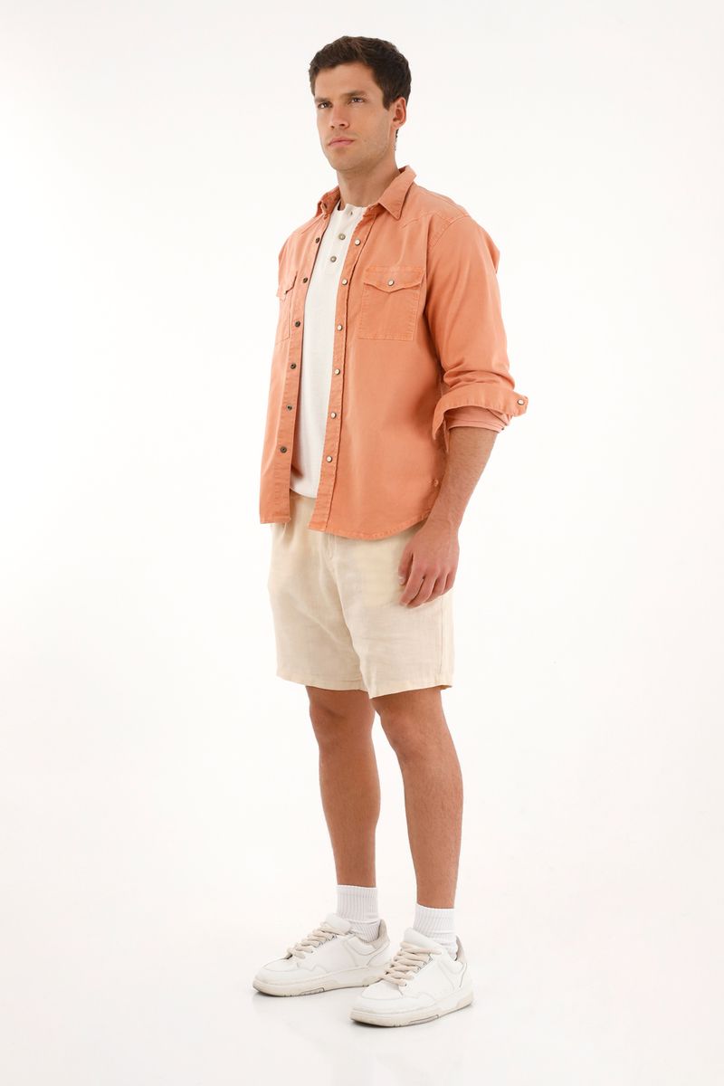camisas-para-hombre-tennis-naranja