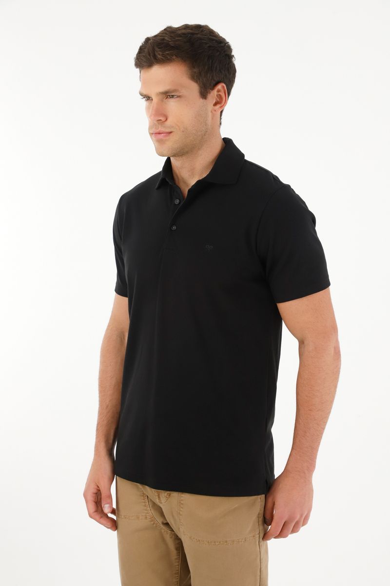 polos-para-hombre-tennis-negro