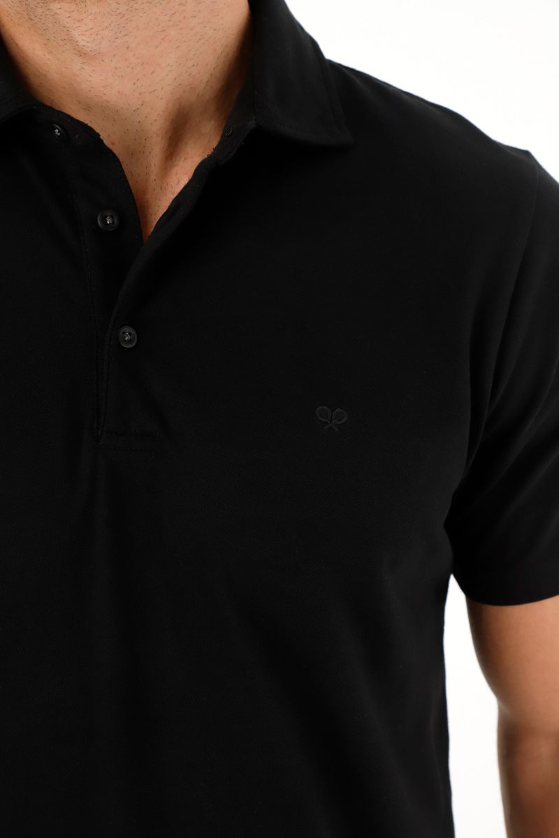 polos-para-hombre-tennis-negro