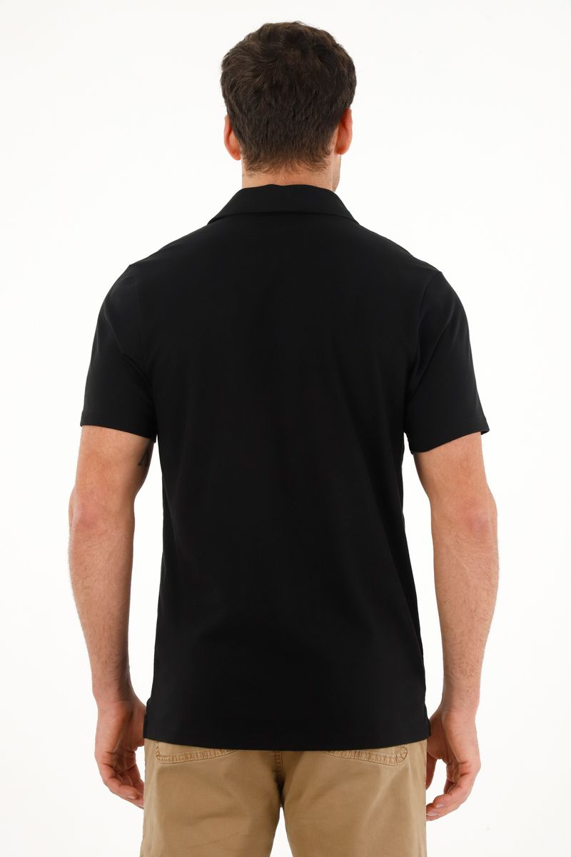 polos-para-hombre-tennis-negro