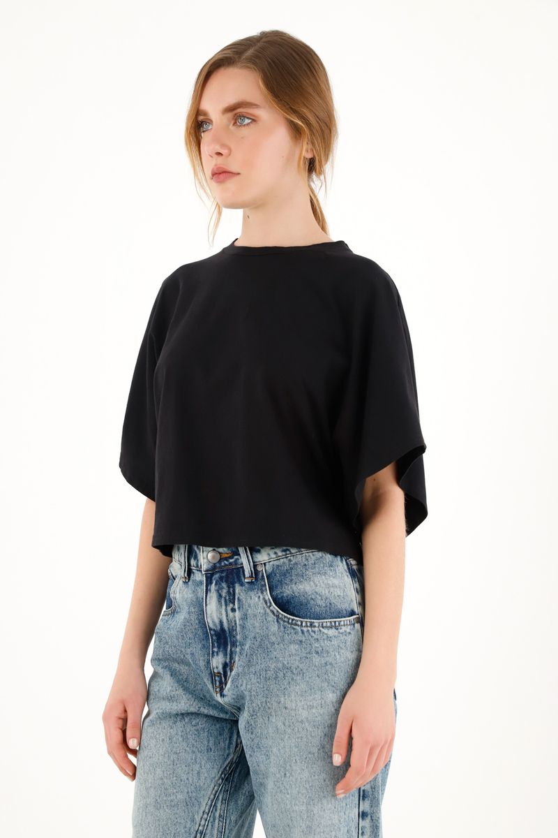 tshirt-para-mujer-topmark-negro