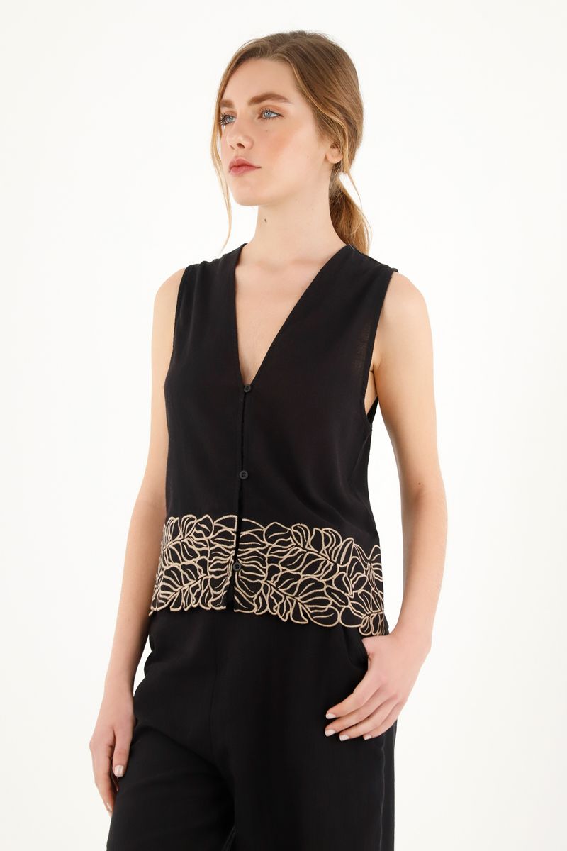 chaleco-para-mujer-topmark-negro