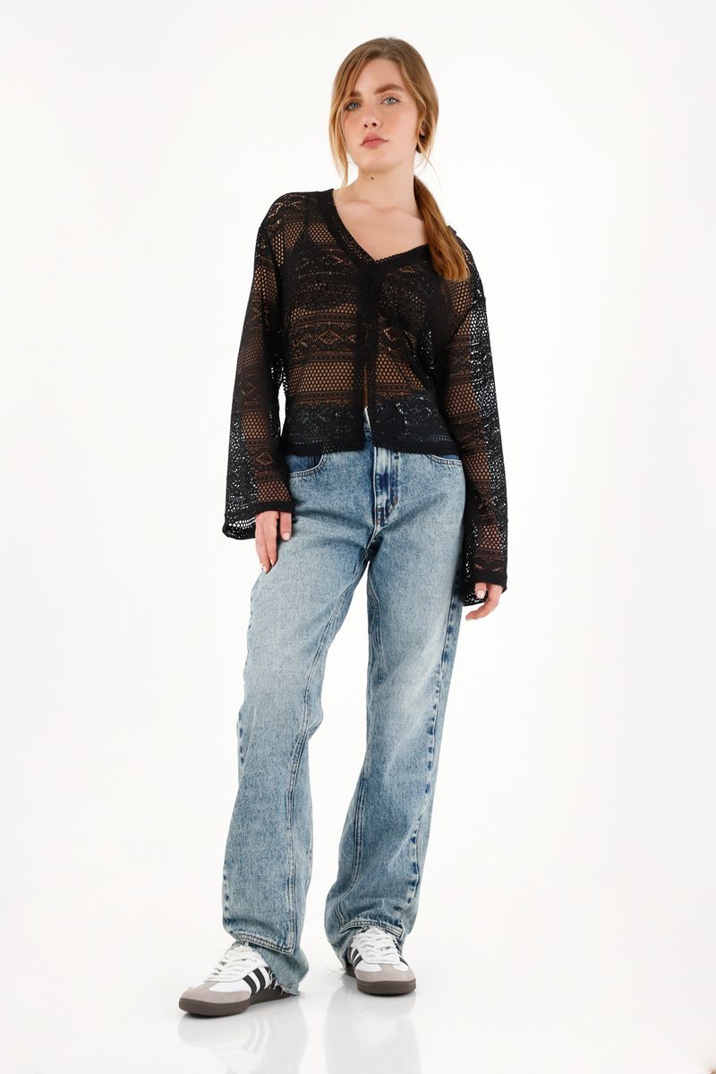tshirt-para-mujer-topmark-negro