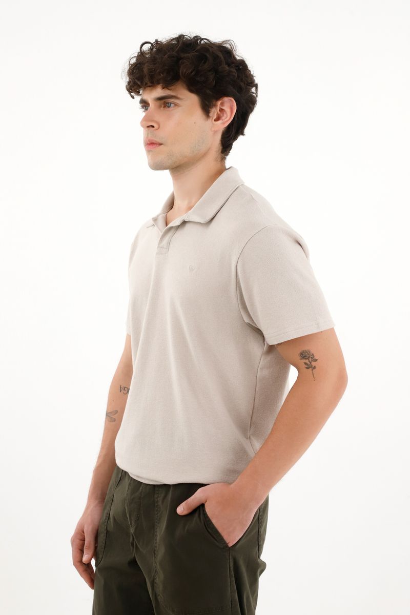 polos-para-hombre-tennis-gris
