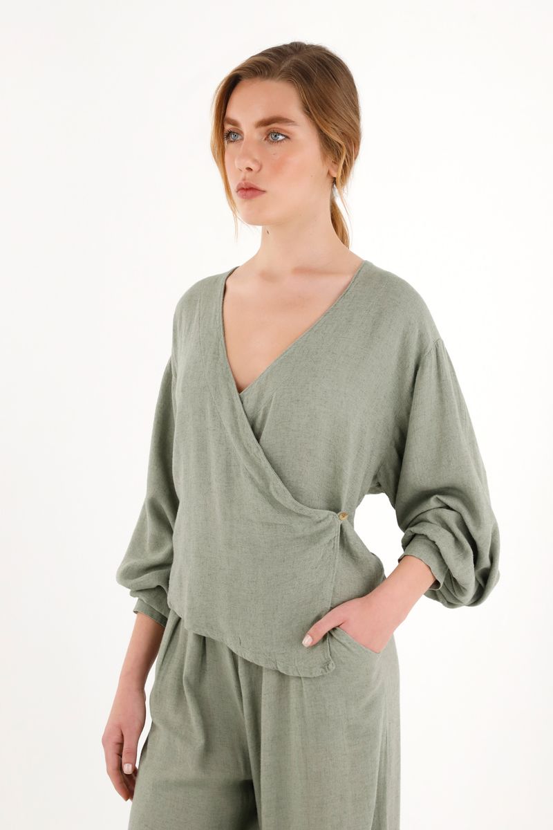 camisas-para-mujer-topmark-verde