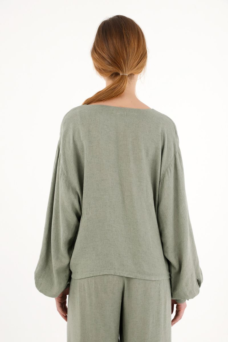 camisas-para-mujer-topmark-verde