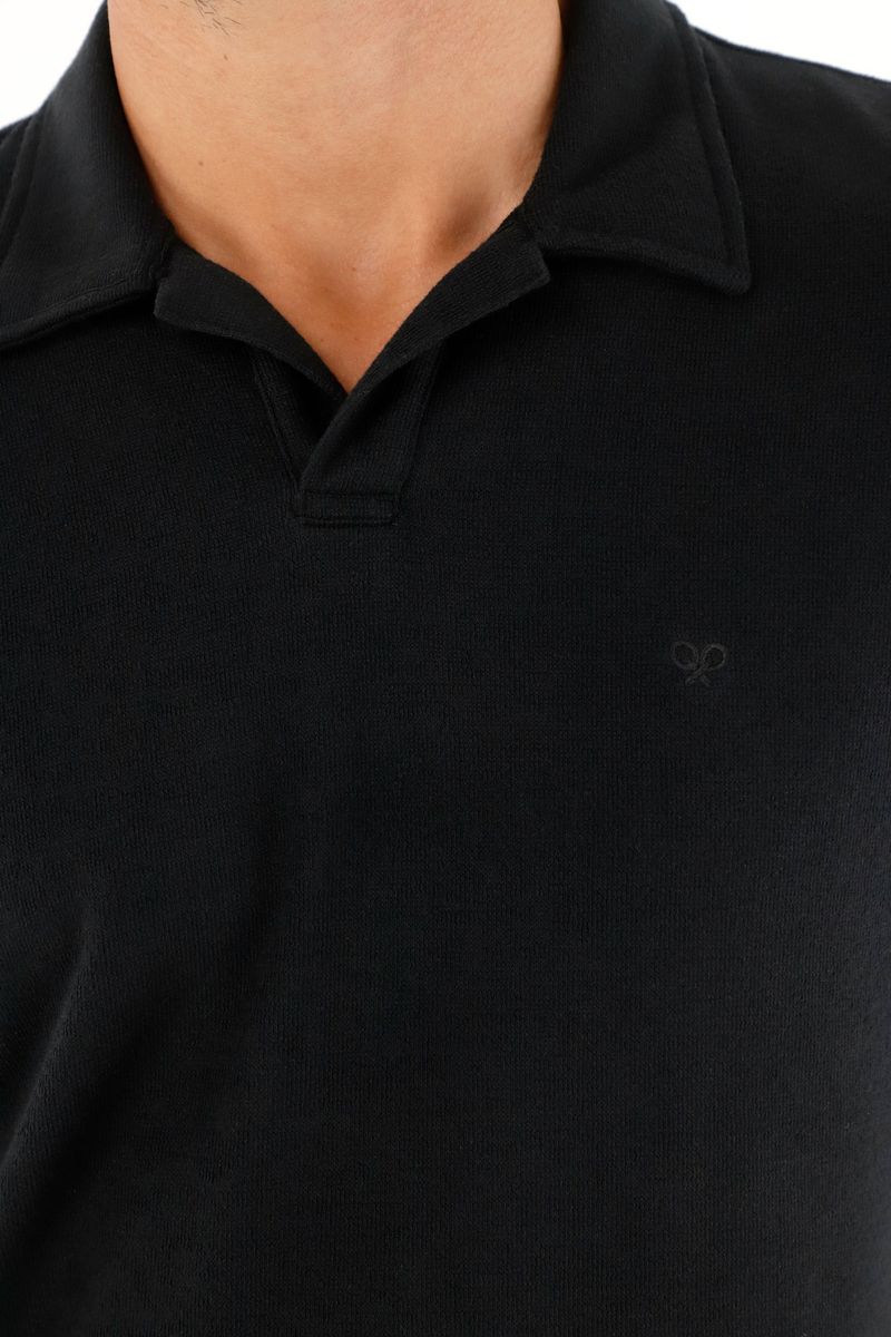 polos-para-hombre-tennis-negro