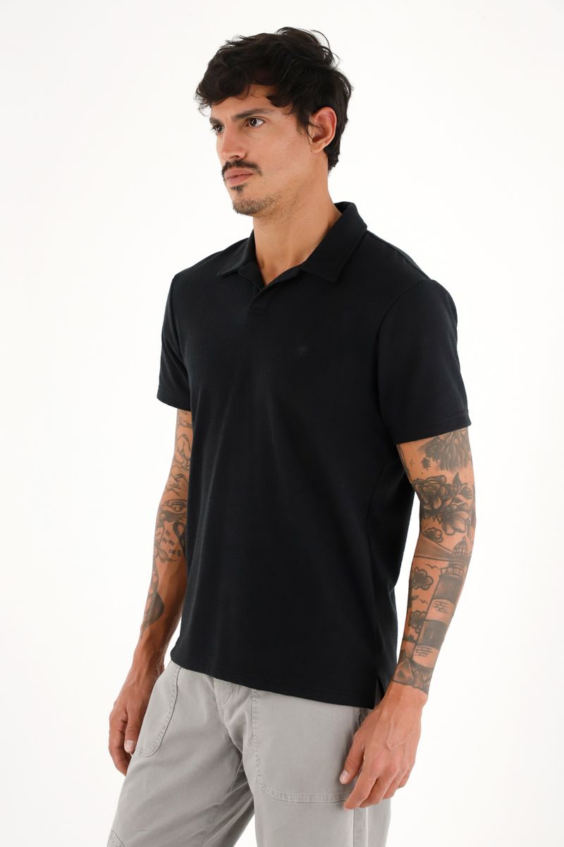 polos-para-hombre-tennis-negro