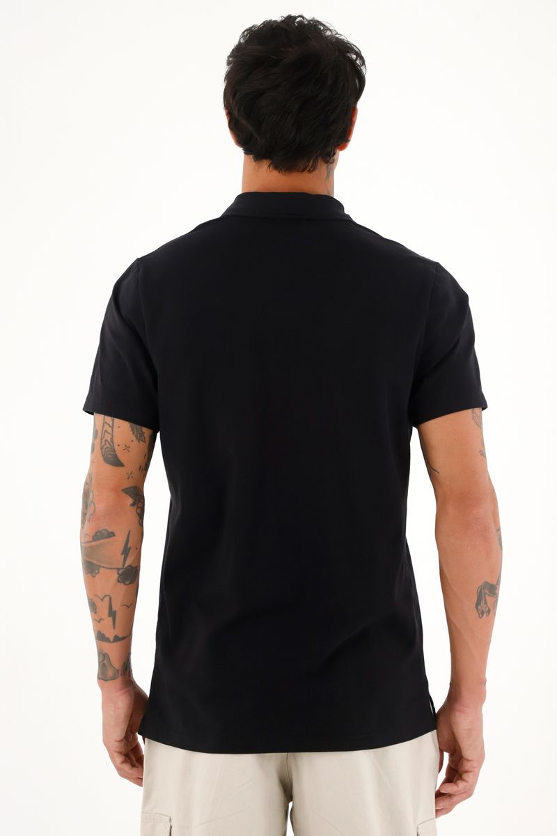 polos-para-hombre-tennis-negro