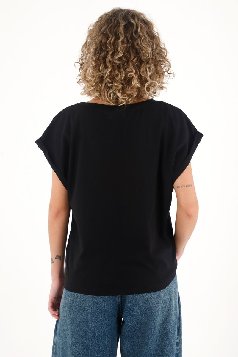 tshirt-para-mujer-topmark-negro