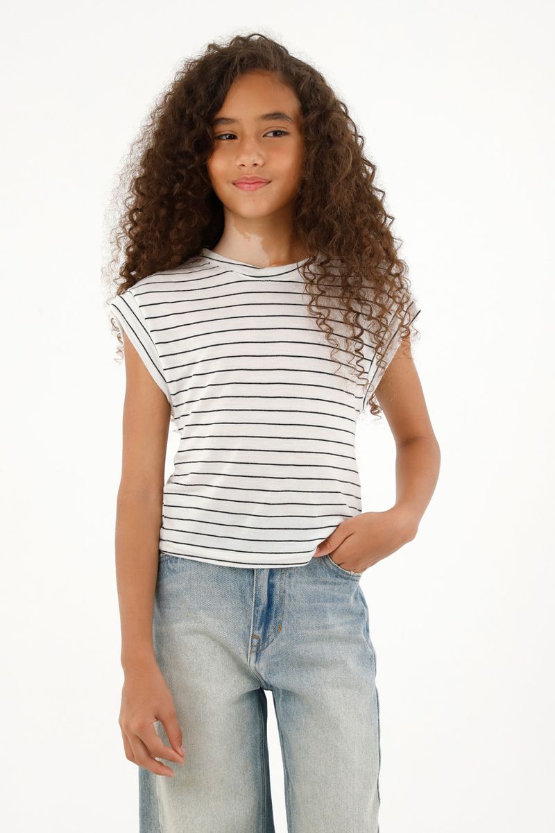 tshirt-para-nina-tennis-negro