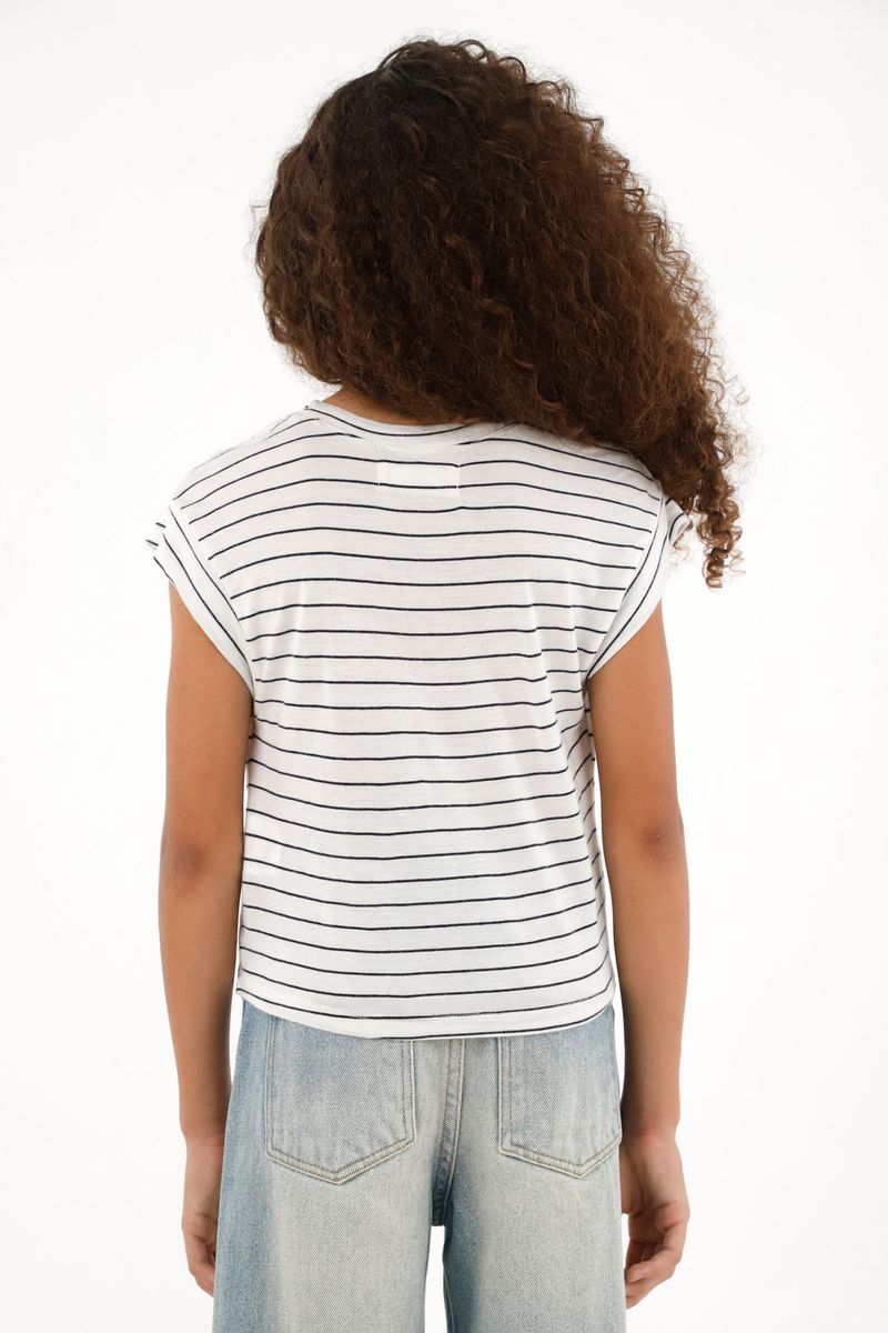 tshirt-para-nina-tennis-negro