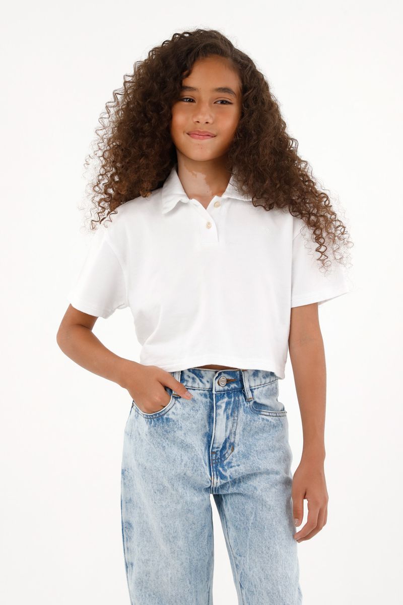 tshirt-para-nina-tennis-blanco