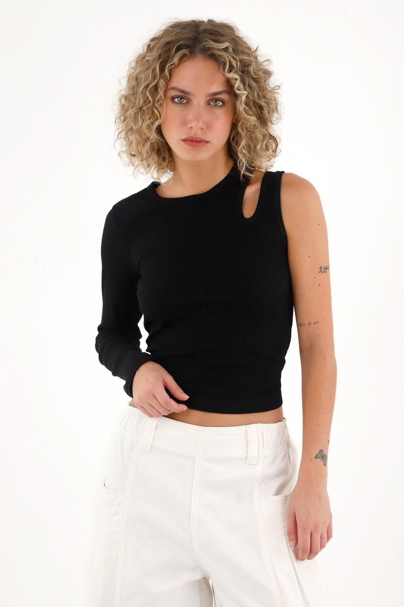 tshirt-para-mujer-topmark-negro