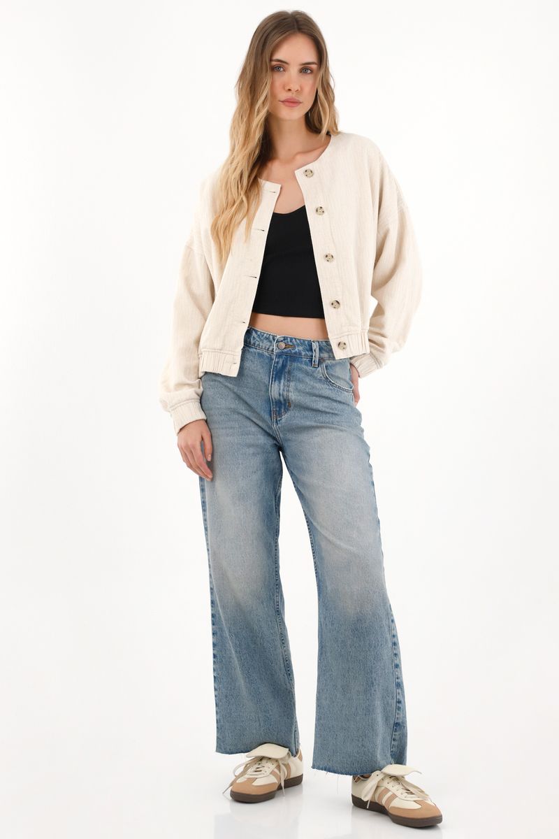 bomber-para-mujer-topmark-crudo