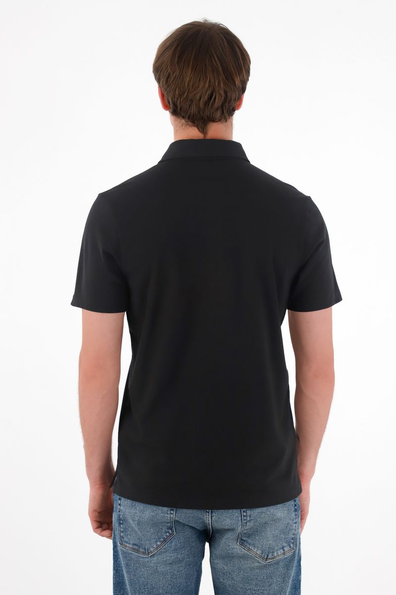 polos-para-hombre-tennis-negro