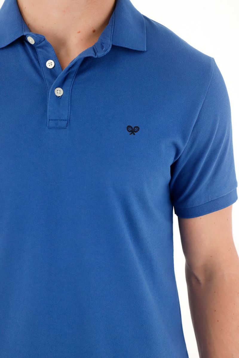polos-para-hombre-tennis-azul