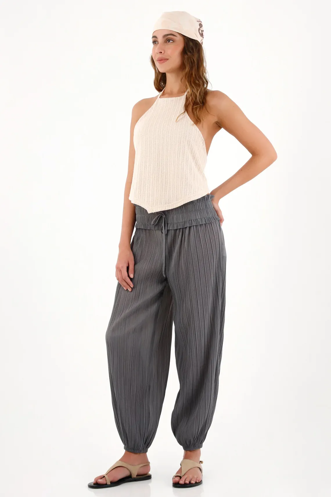 Pantalon Jean Aladino Mujer Jean Aladin Tiro Alto, Bolsillos Utilita