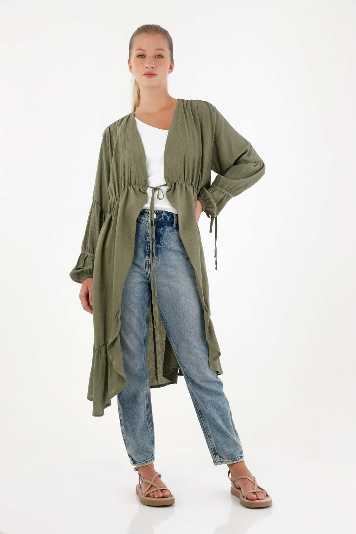 kimono-para-mujer-topmark-verde