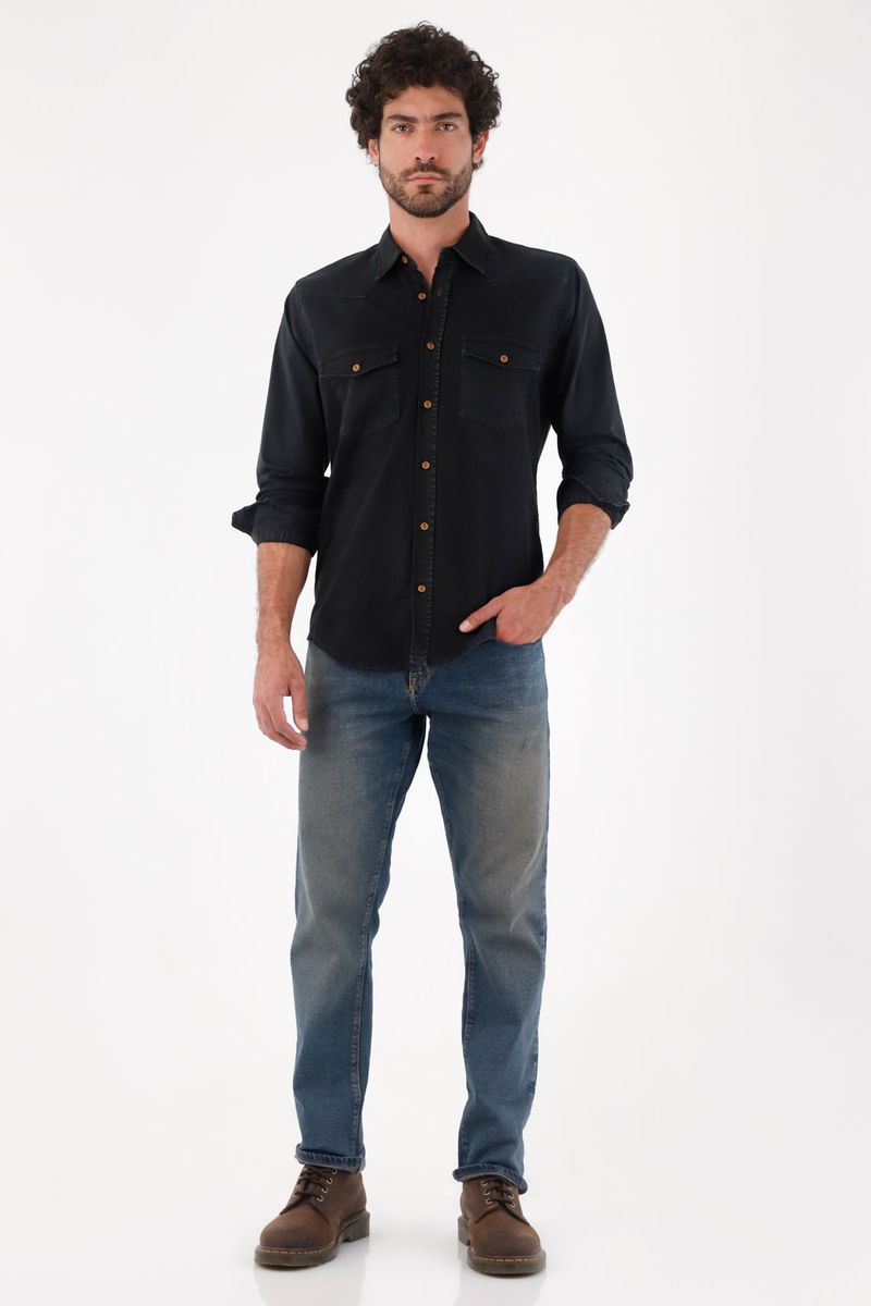 camisas-para-hombre-tennis-negro