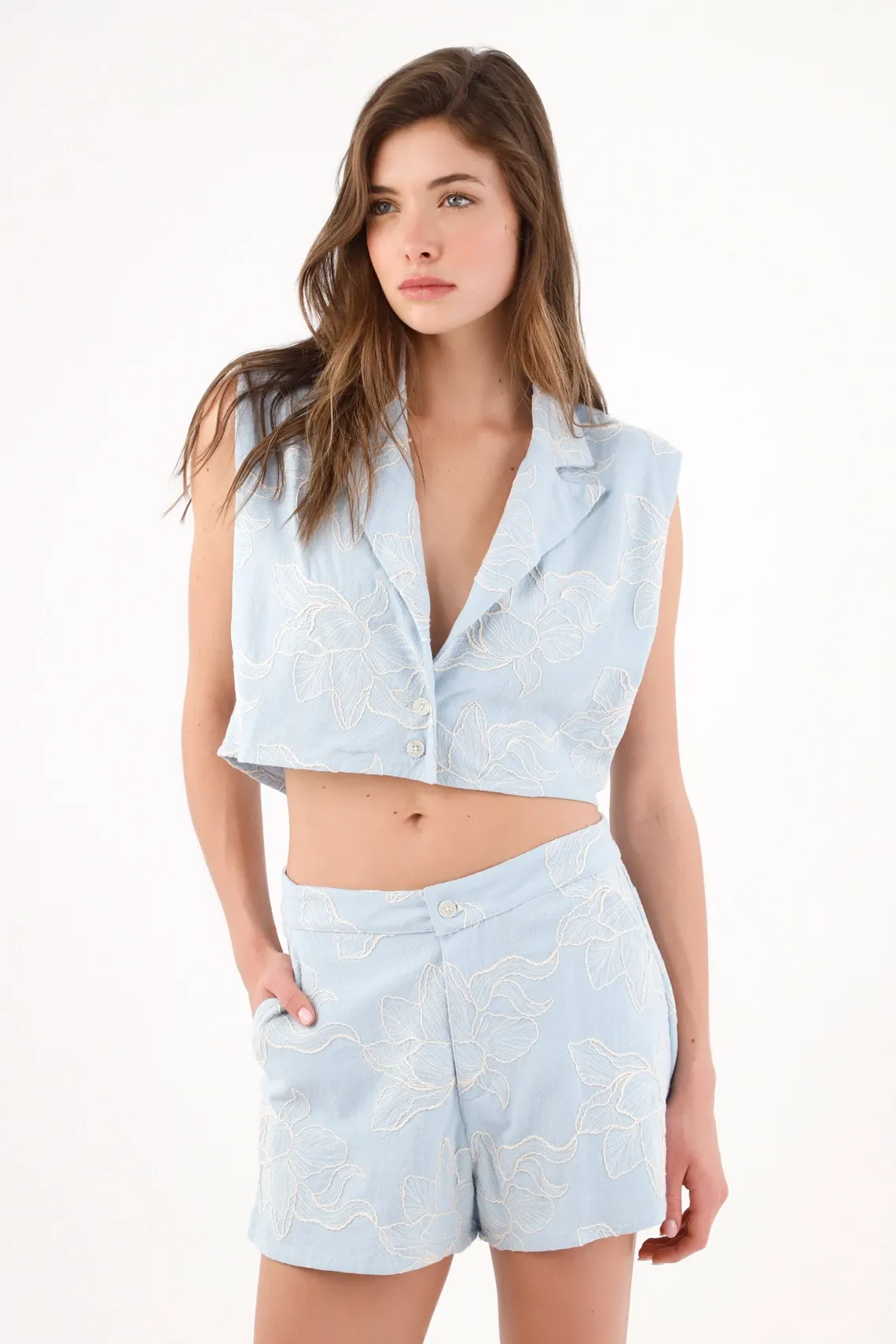 camisas-para-mujer-topmark-azul