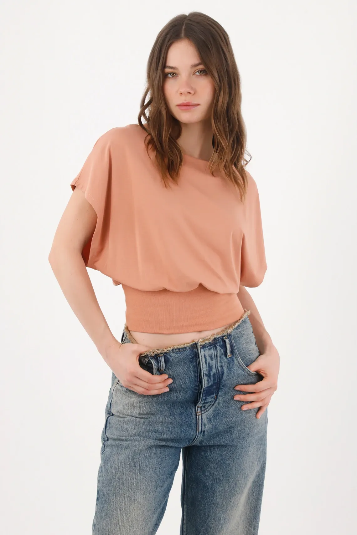 tshirt-para-mujer-topmark-naranja