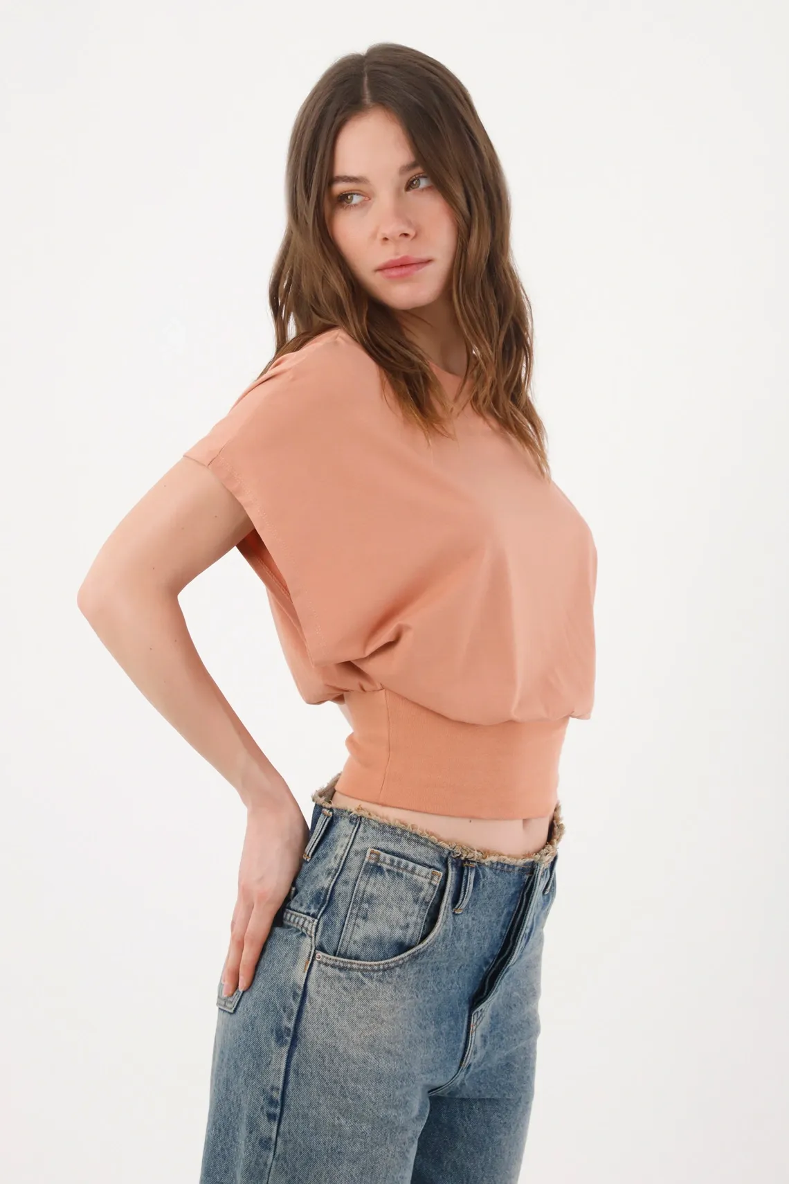 tshirt-para-mujer-topmark-naranja