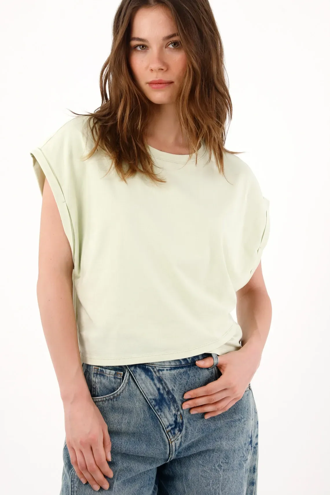 tshirt-para-mujer-topmark-verde