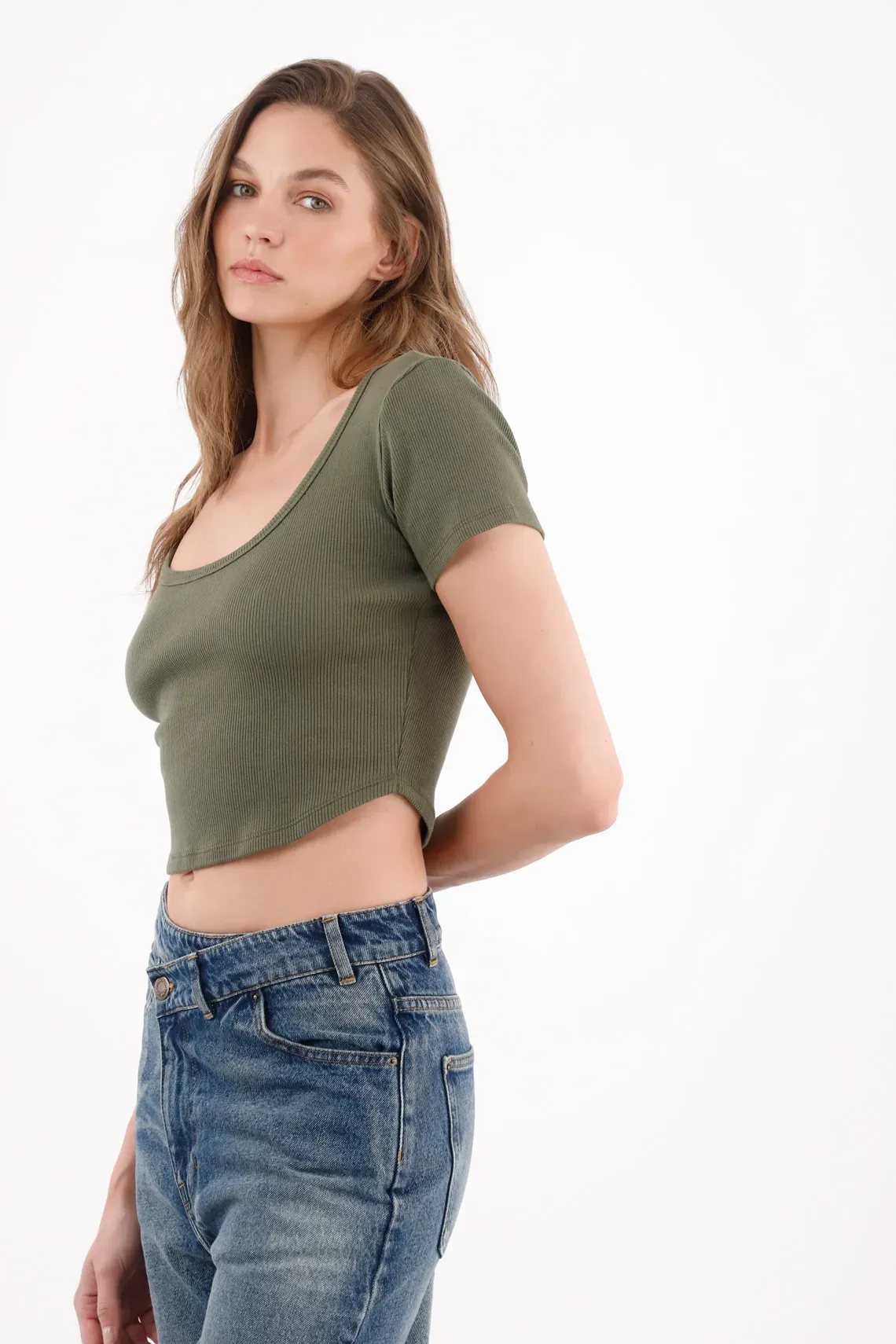 tshirt-para-mujer-topmark-verde