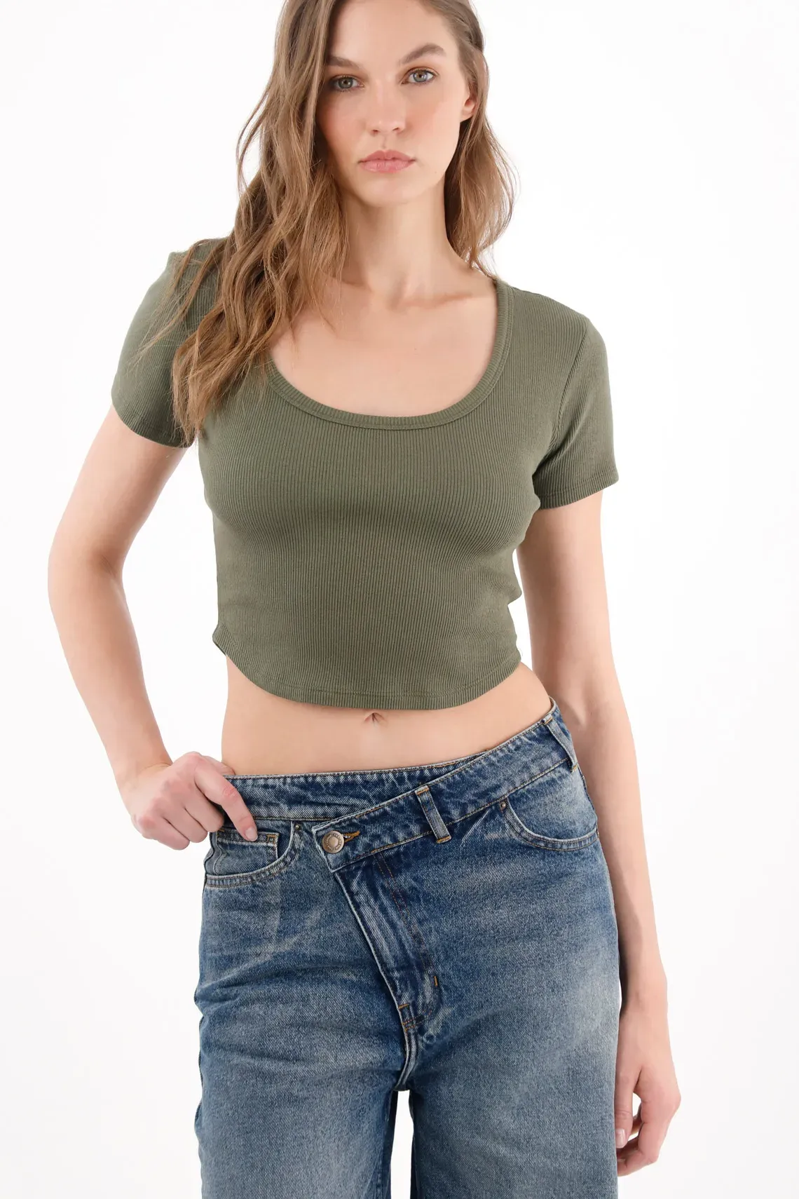 tshirt-para-mujer-topmark-verde