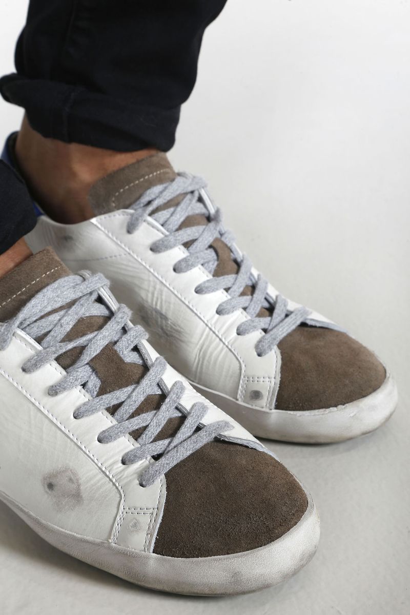Tenis-para-hombre-Tennis-de-cuero-y-fondo-entero