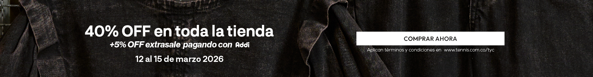 40% Off en toda la tienda